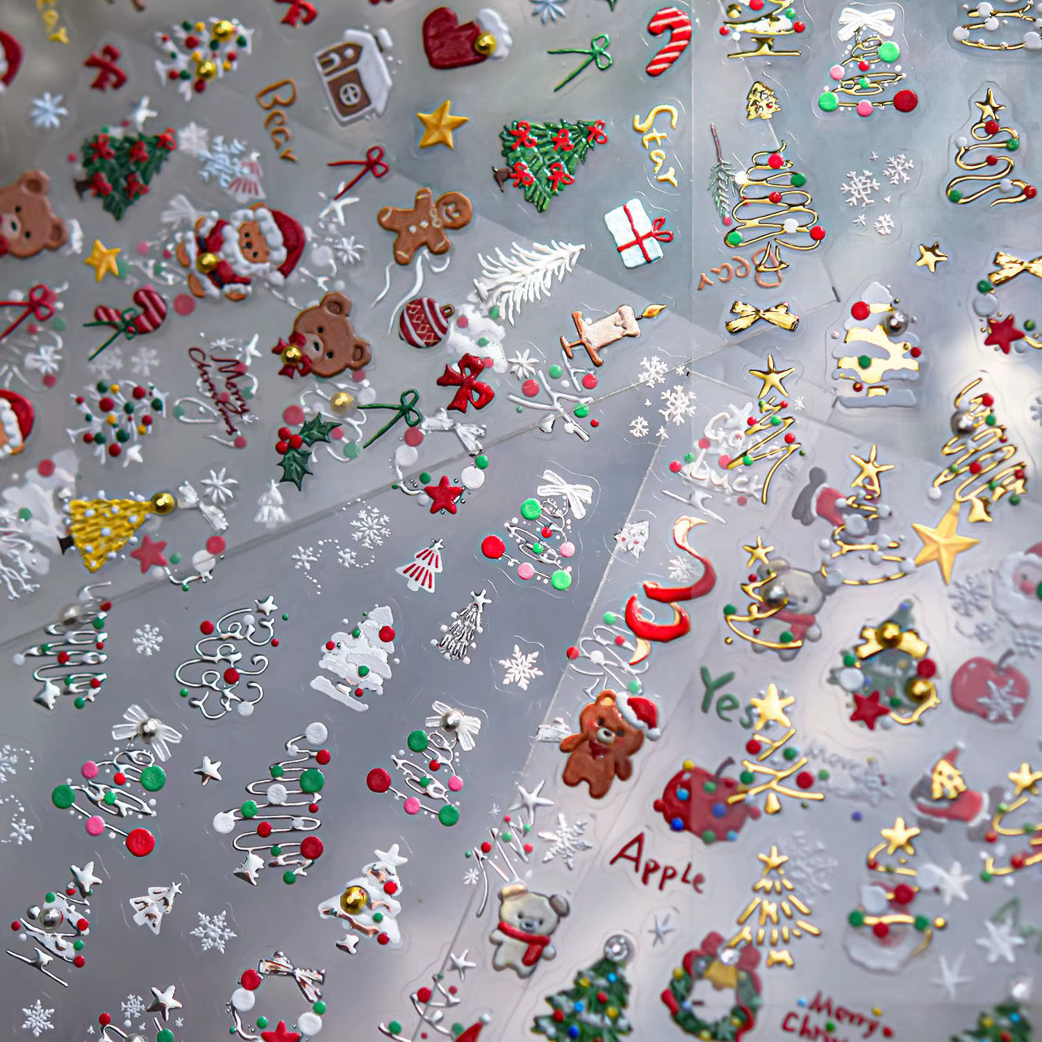 Autocollants pour ongles de noël