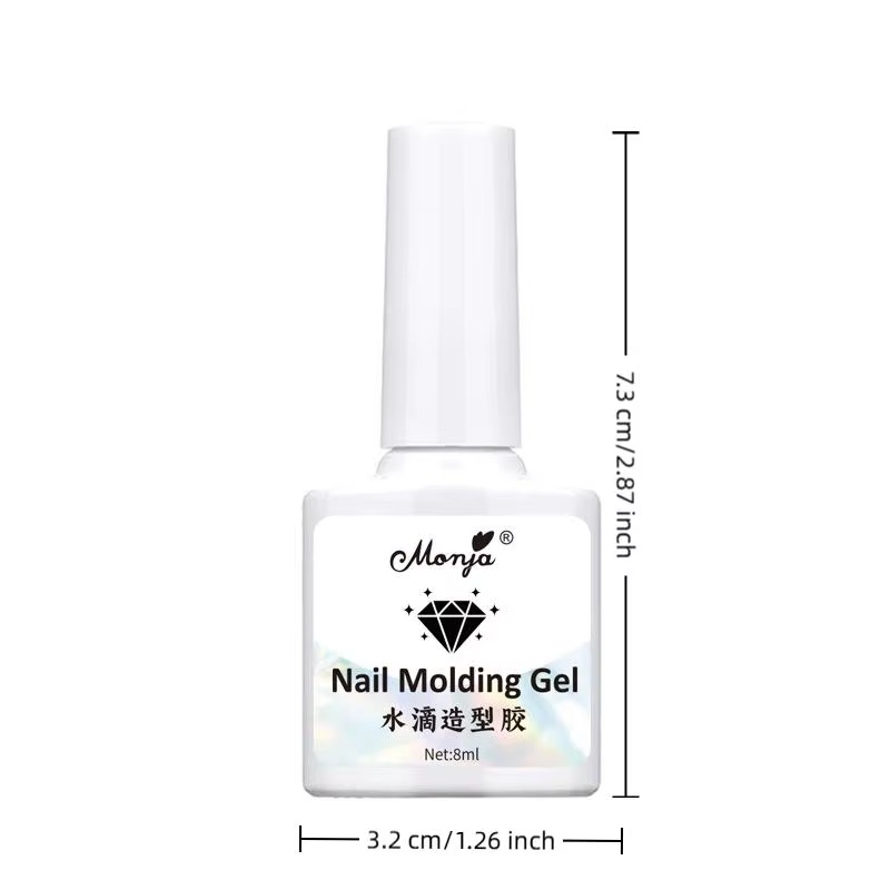 Gel Nail Art 3D Polyvalent Effet Goutte d'Eau Haute Transparence – Gel de Finition