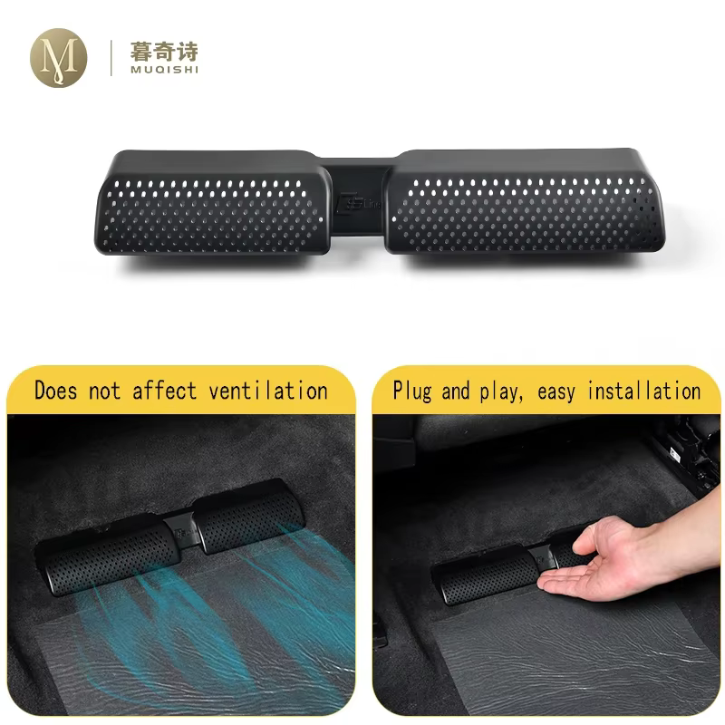 Couvercle de protection pour ventilation de climatisation intérieure de voiture Audi Q5 2018 – 2023, couvercle de ventilation pour siège arrière, accessoires anti-poussière, rénovation ABS