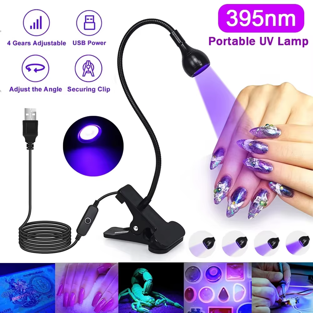 Lampe à ongles UV 395nm Led lumières ultraviolettes