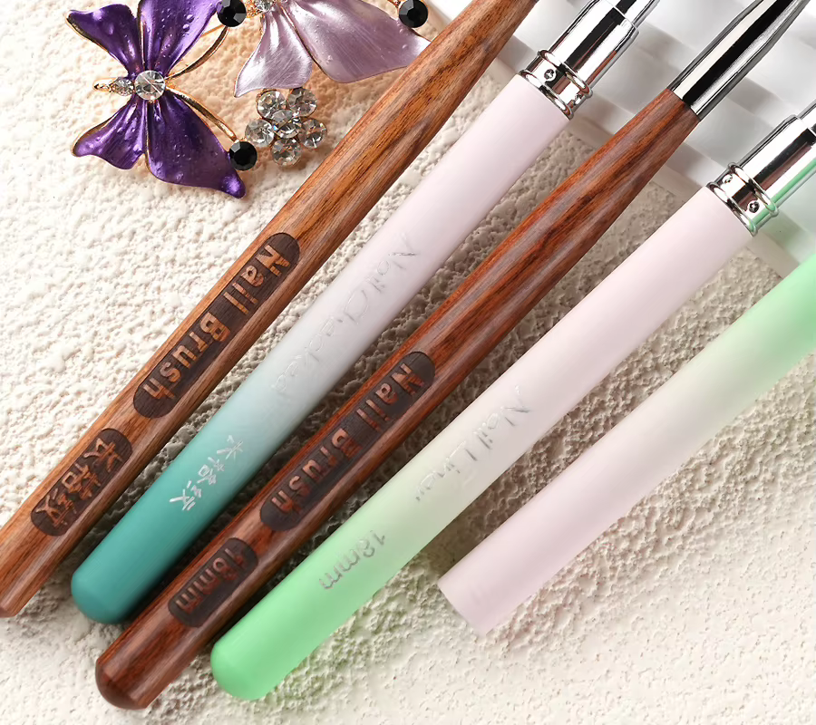 Pinceau pour Nail Art, vérificateur pour dessin d'ongles