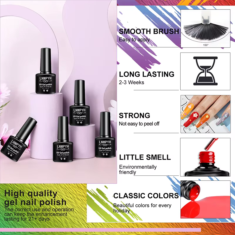 Kit professionnel de vernis à ongles Gel