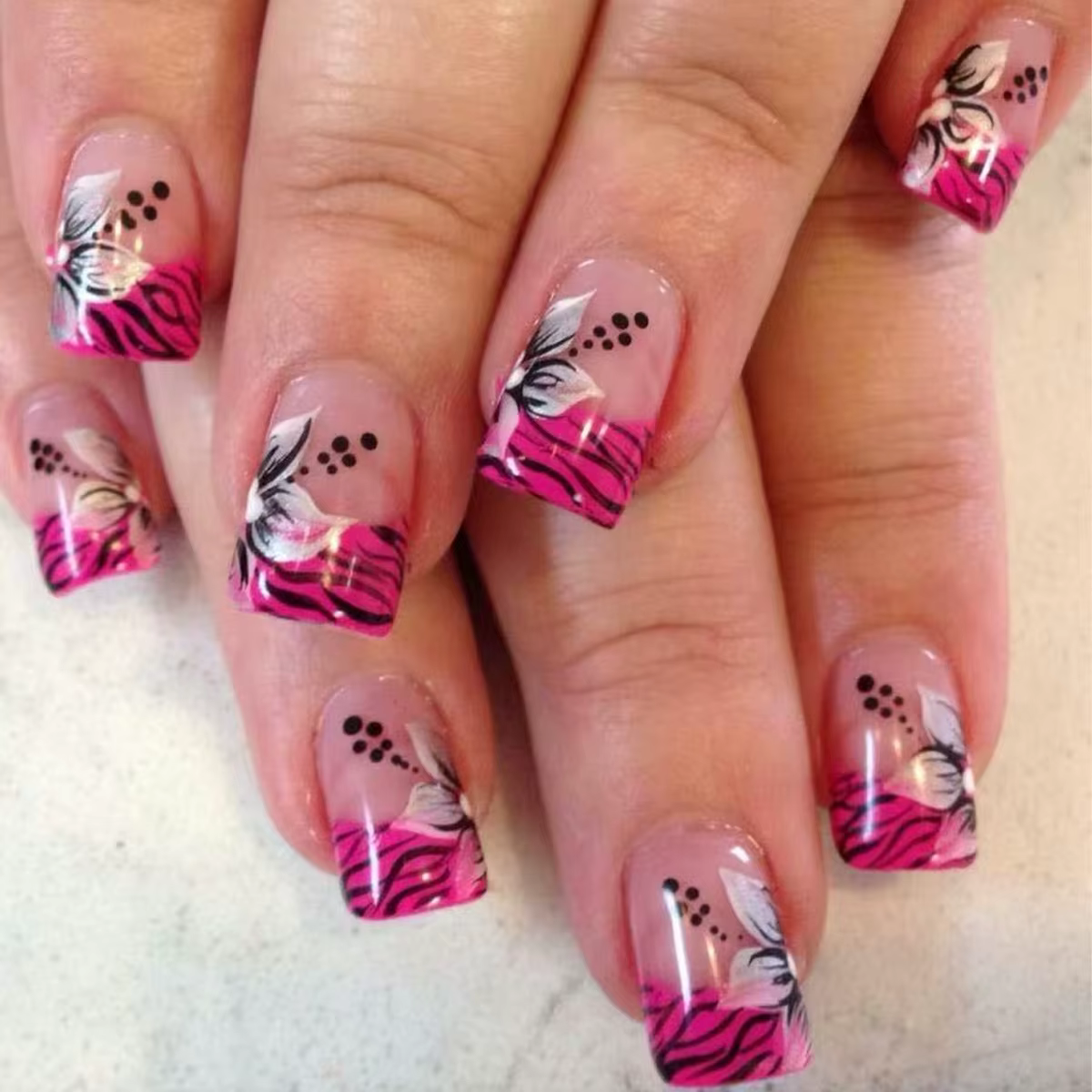 Faux ongles couleur chair