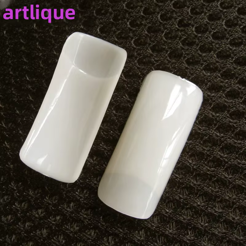 Lot de 500 faux ongles naturels à couverture complète avec demi-embouts français pour manucure Nail Art