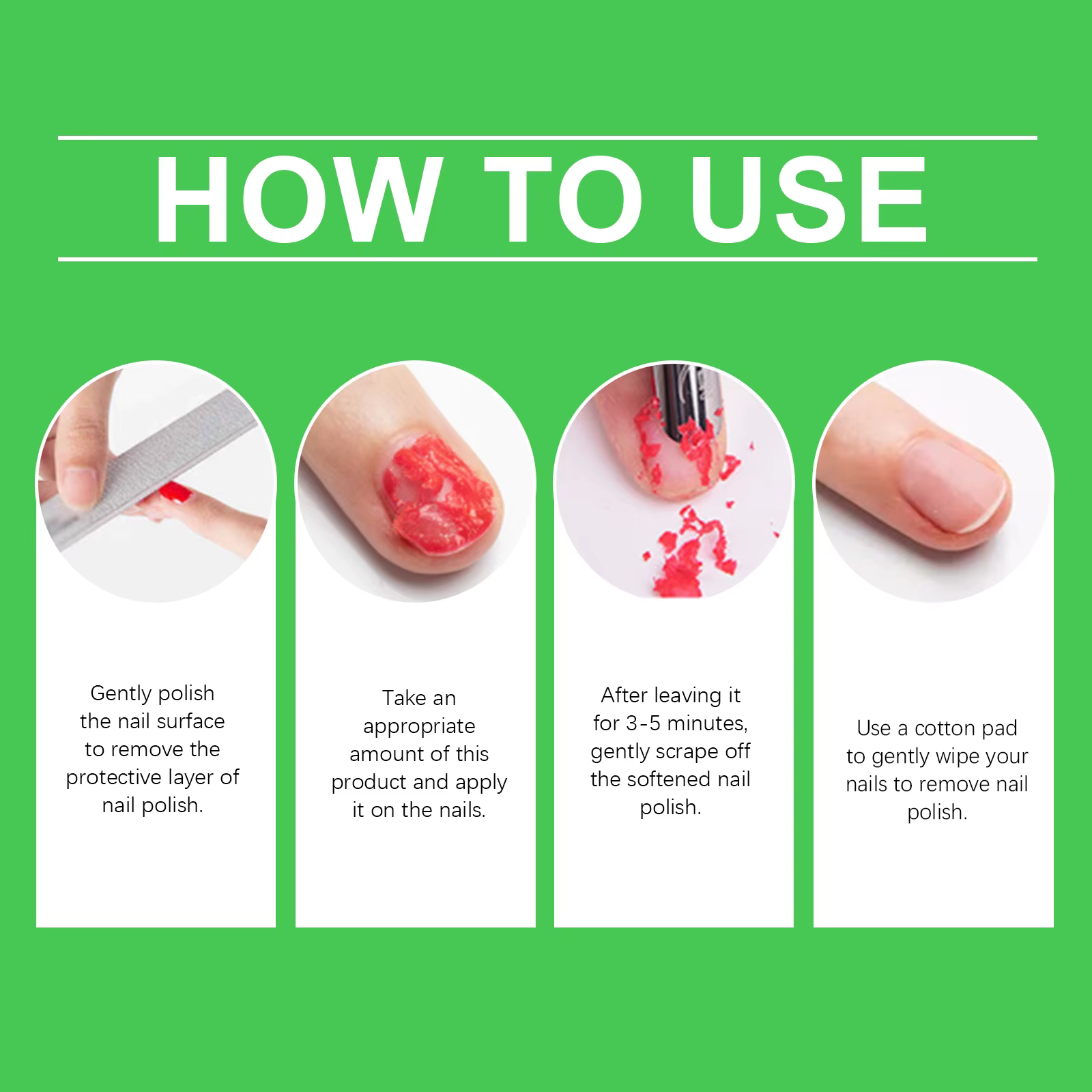 Dissolvant de Gel pour ongles doux