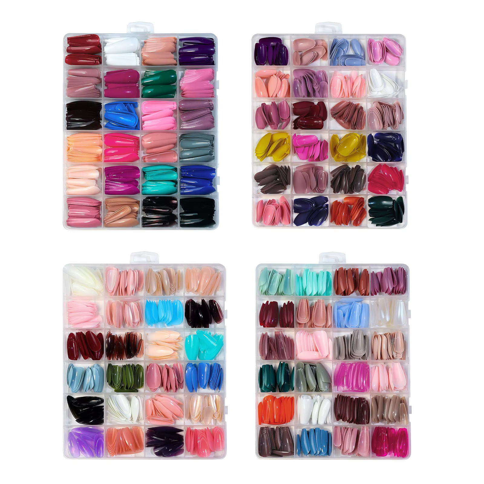 Plaque à ongles multicolore