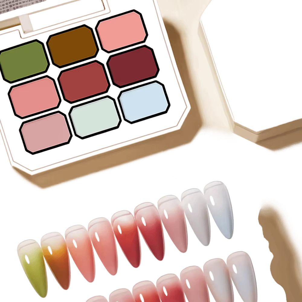 Coloré Mini 4IN1 Pat Ombre Gel vernis à ongles 9 couleurs solide facile dégradé peinture Gel vernis UV peinture Art Gel cadeau