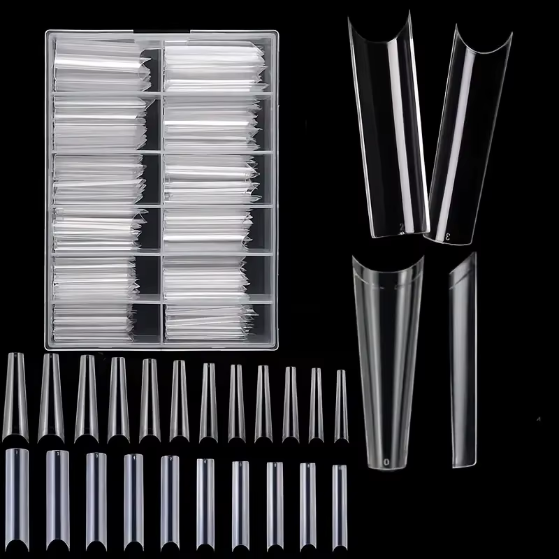 240 faux ongles transparents pour les orteils