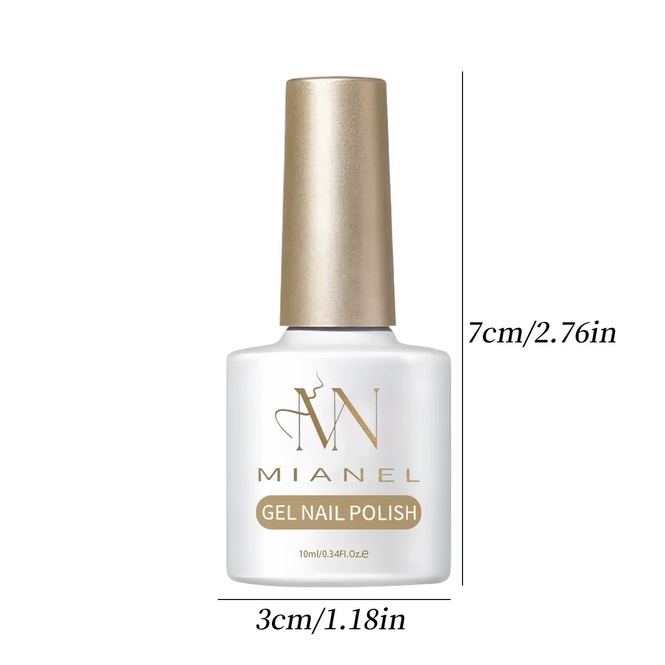 MIANEL 2026 Nouveau Vernis à Ongles Gelée Bleu Lac Éclaircissant Effet Glacé Vert Transparent pour l'Été