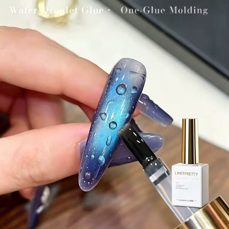 Gel à ongles auto-formant effet goutte d'eau