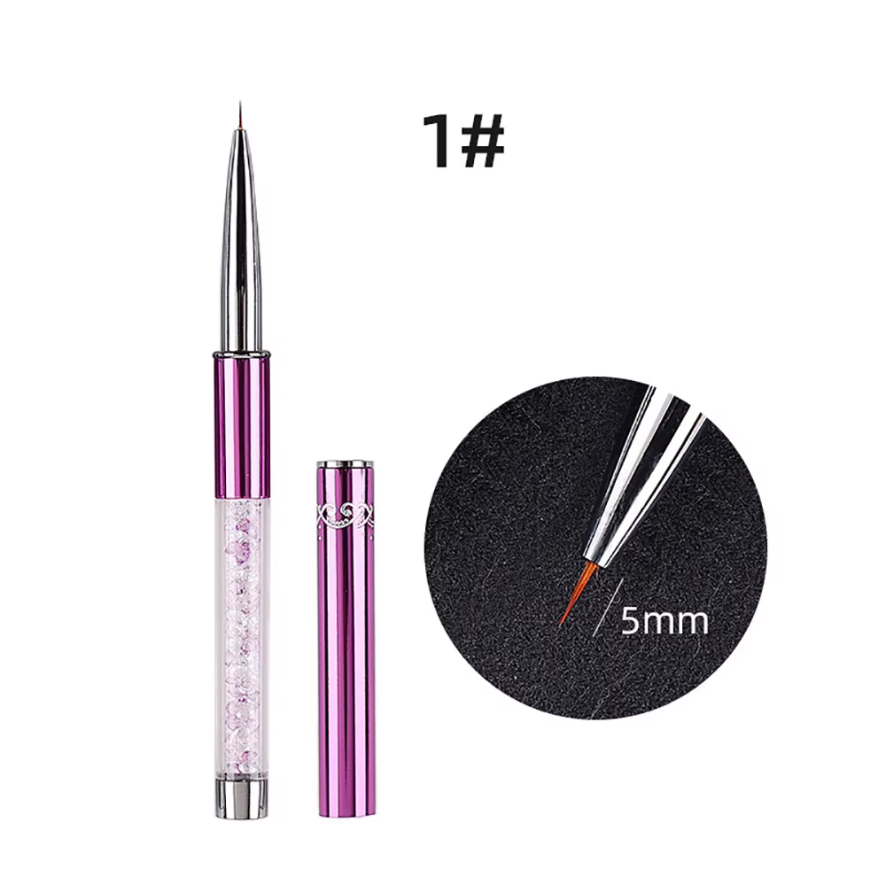 Stylo de peinture de ligne de brosse d'art d'ongle Gel UV outils de manucure 1 pièces