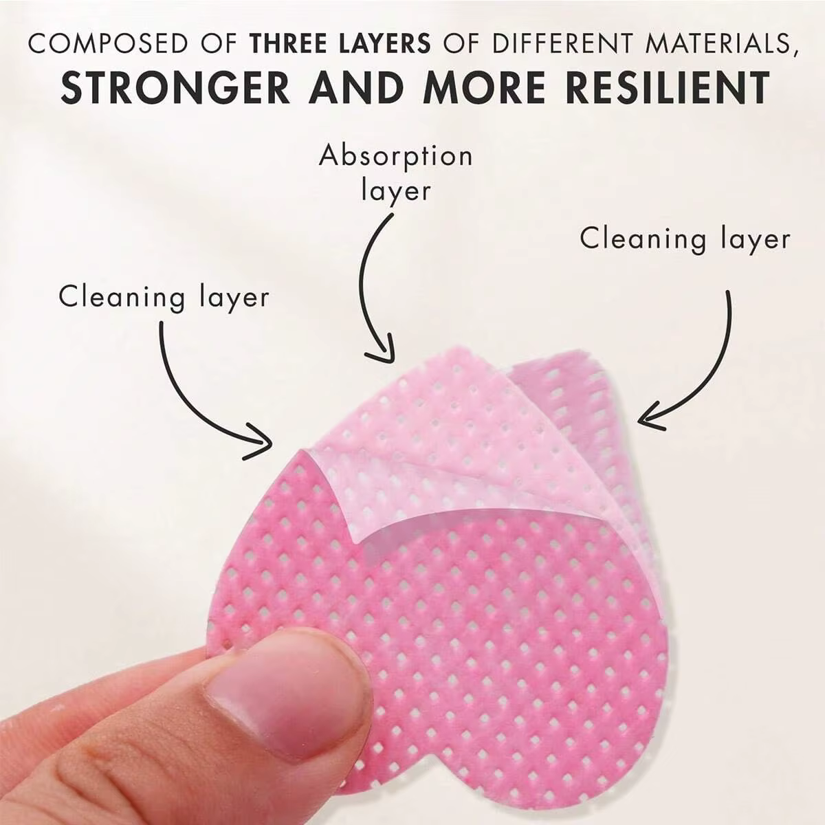 YIKOOLIN 200 pièces/boîte lingettes pour ongles non pelucheuses Extension de cils