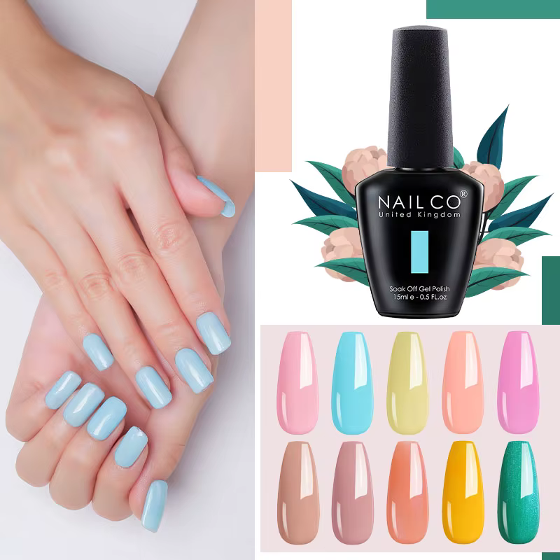 NAILCO 131 Couleurs Vernis Semi-Permanent UV Gel pour Ongles