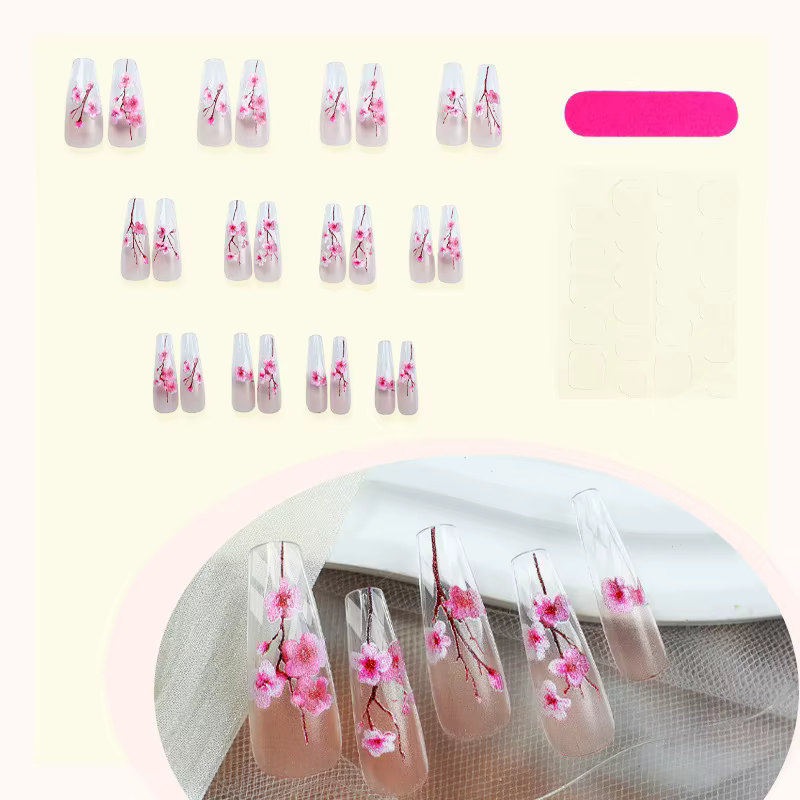 Faux ongles mi-longs pour femmes
