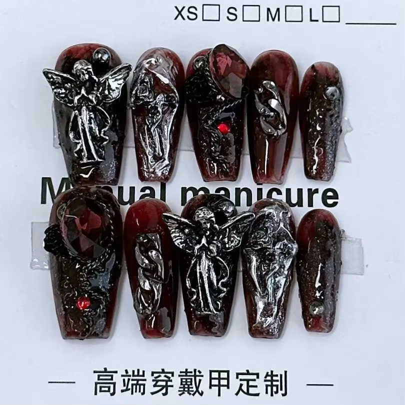 Faux ongles portables faits à la main