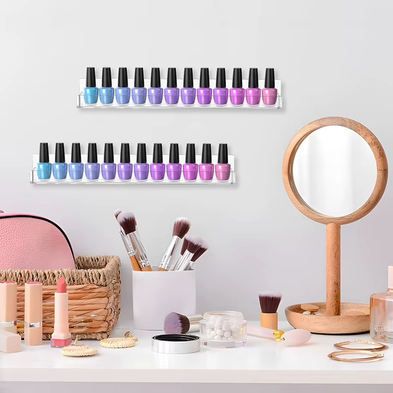 Étagère murale pour vernis à ongles