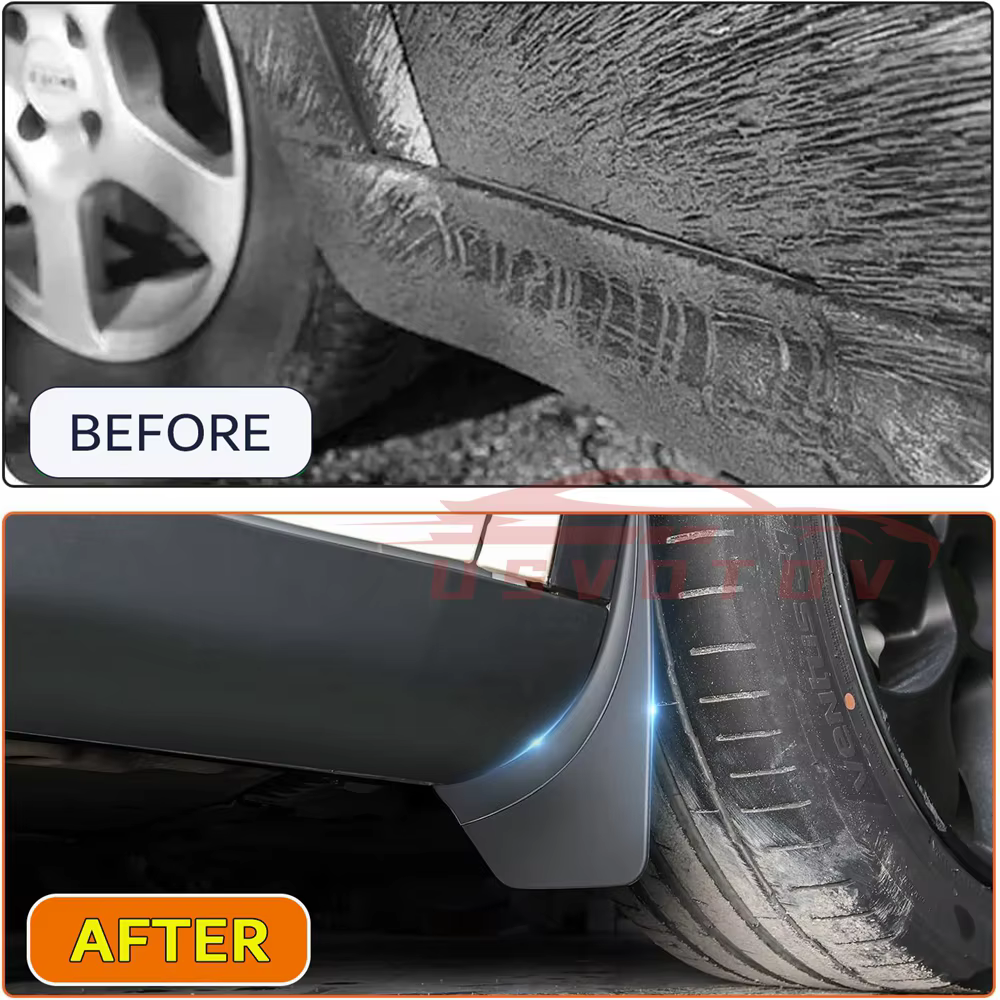 Pour Tesla Model Y Model 3 Model YL 2025 2026 : Accessoires, Bavettes anti-éclaboussures toutes saisons, protection de peinture sans perçage, kits de carrosserie