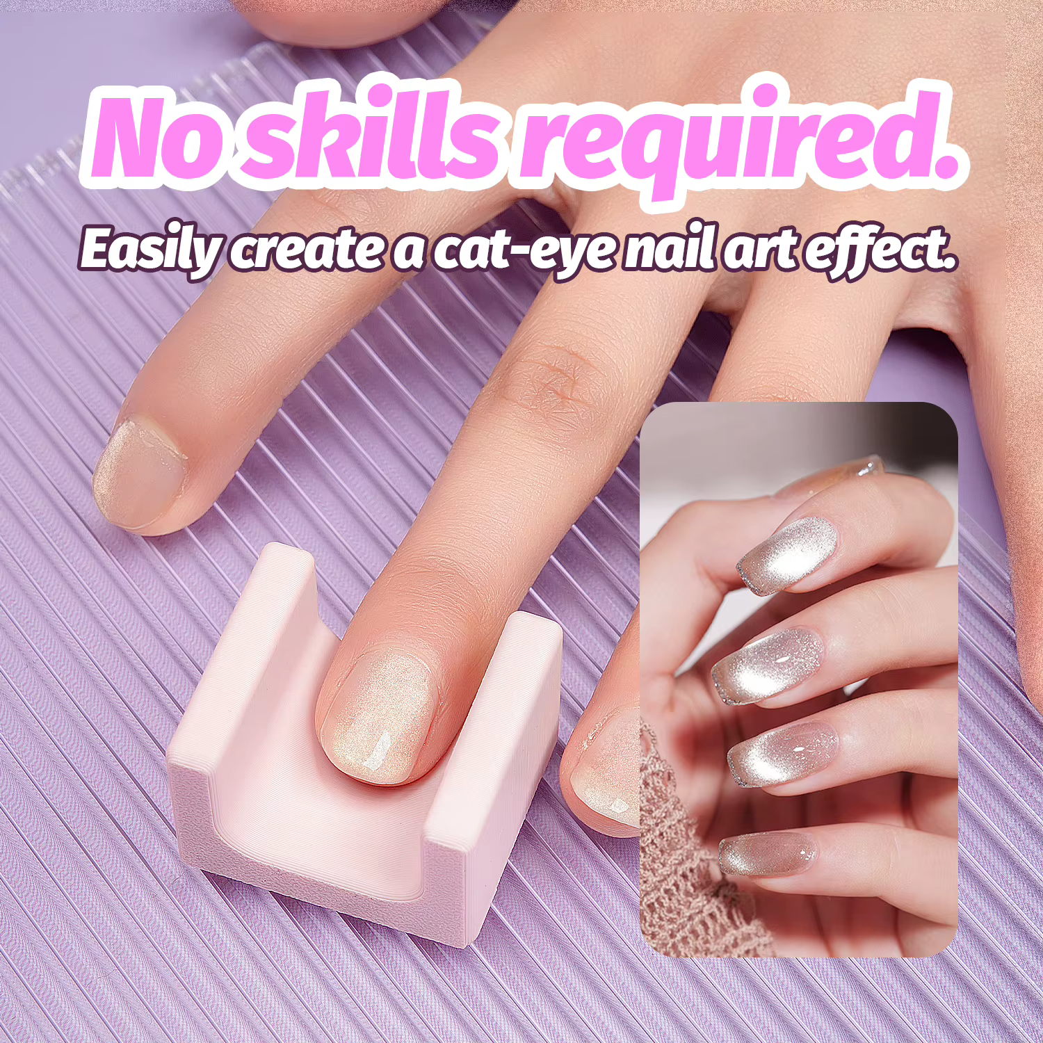 Outil de nail art 5D effet œil de chat automatique