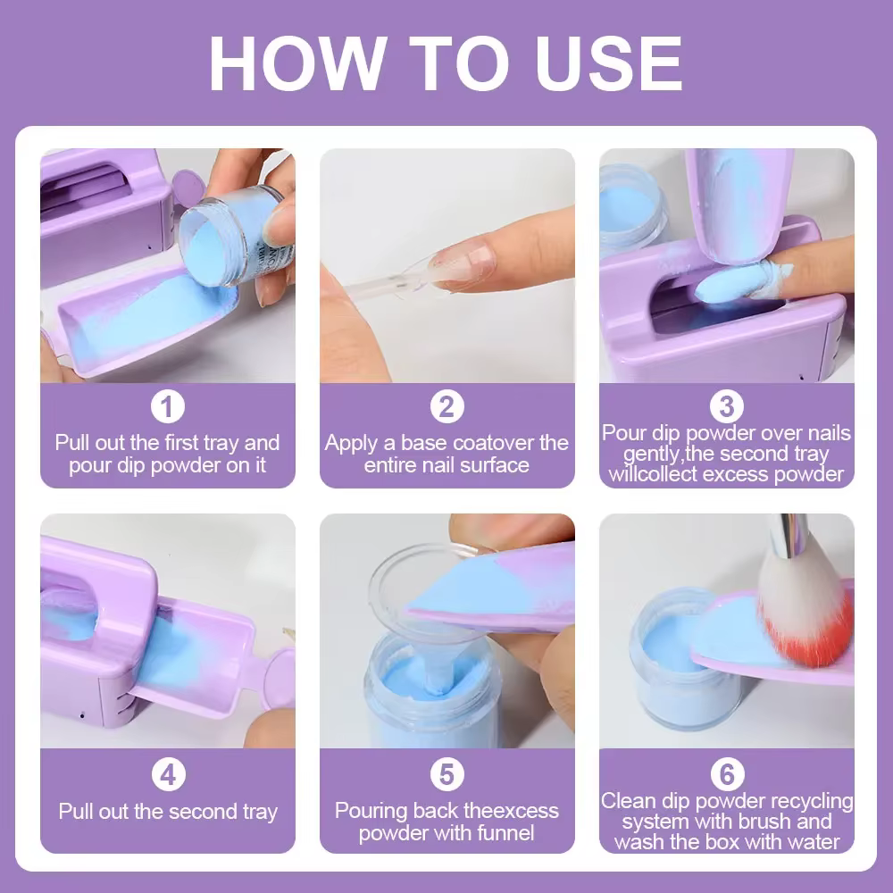 Kit de boîte de rangement pour accessoires d'art d'ongle