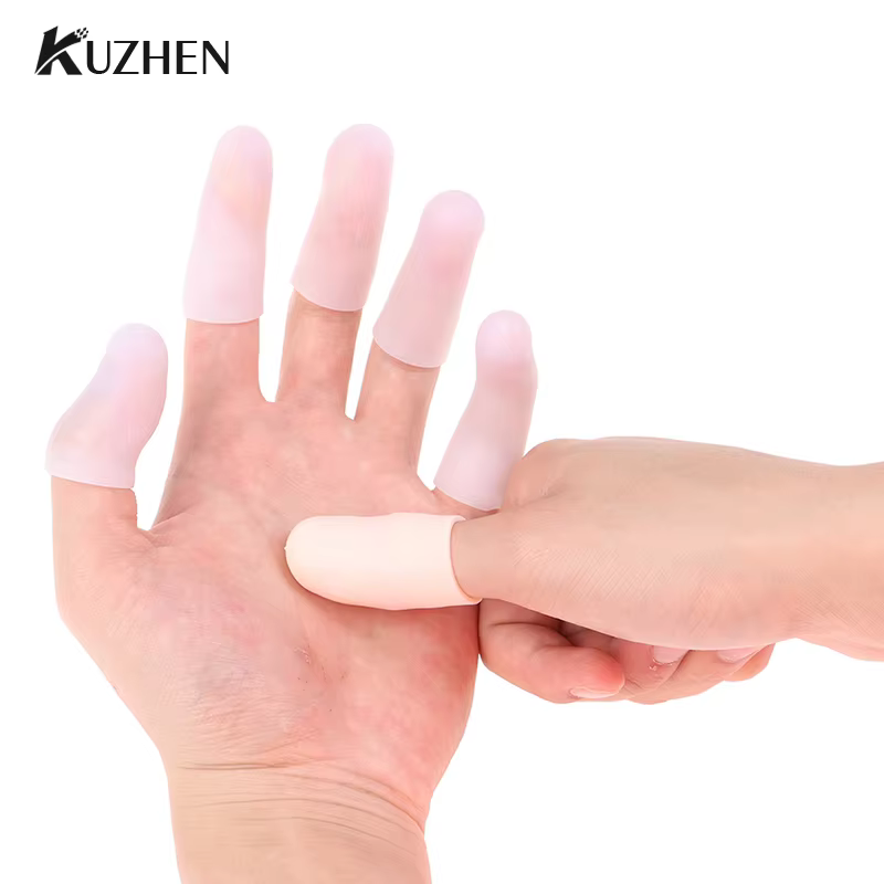 Gants de protection en silicone pour doigts, 10 pièces