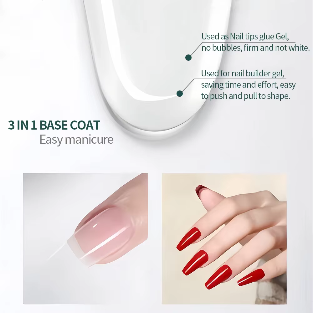 Nailpop – Base transparente en Gel de fonction 7.5ml