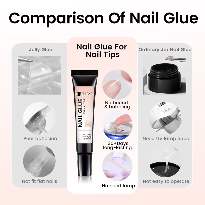 UR SUGAR 1/2pcs 10g Dissolvant de colle à ongles pour faux ongles