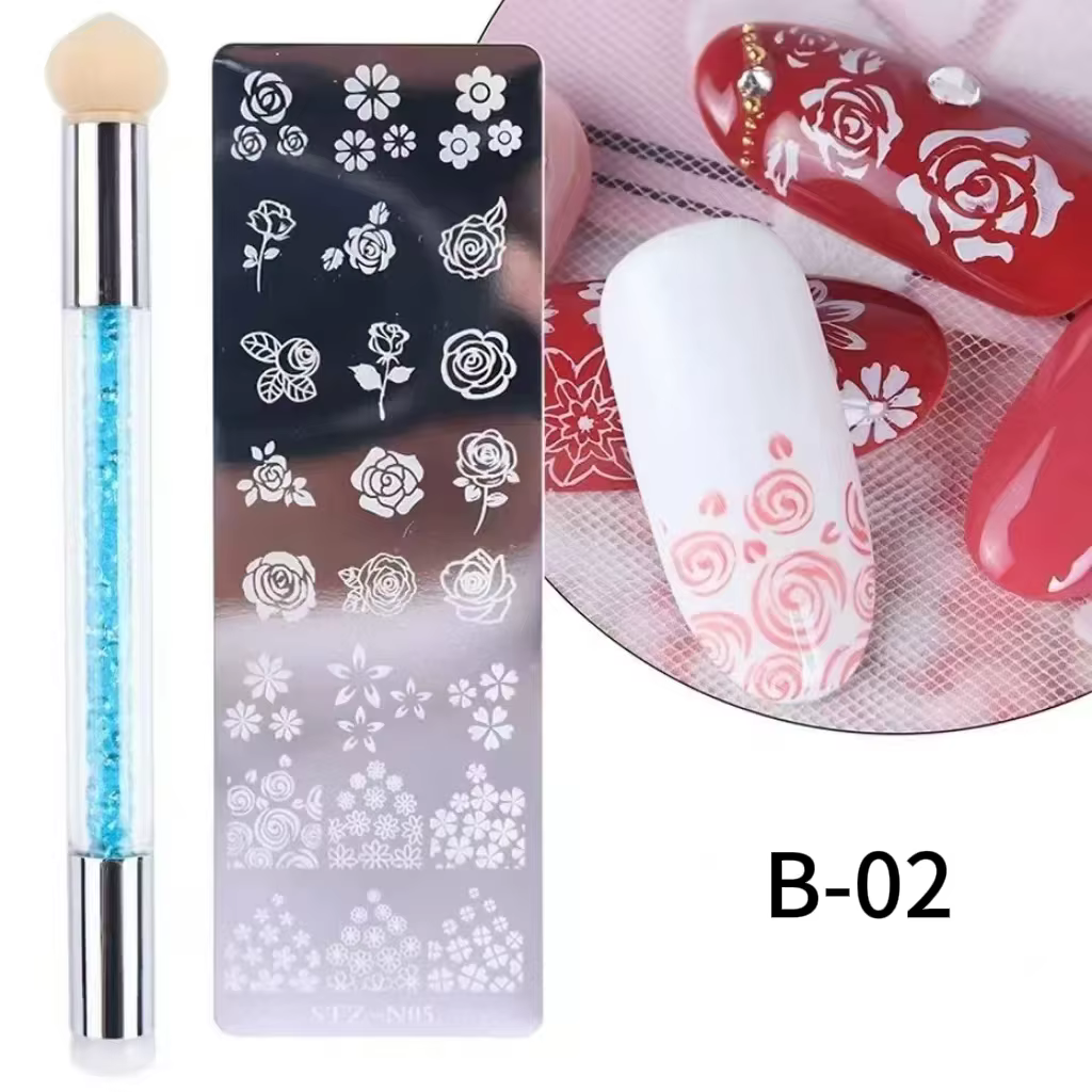 Ensemble de plaques d'estampage pour ongles