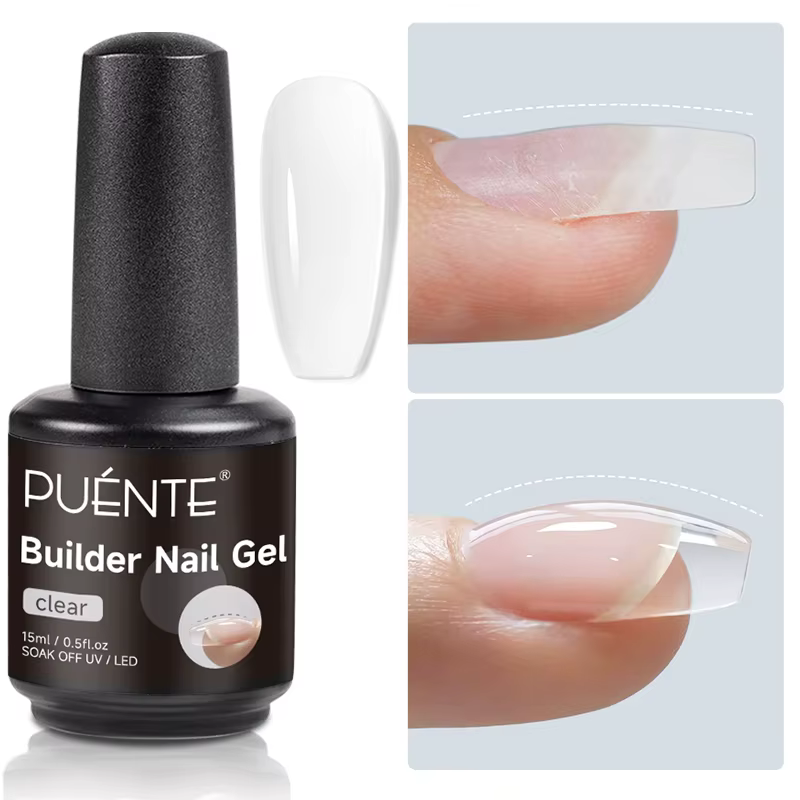 PUENTE 15ML constructeur ongles Gel Transparent Extension