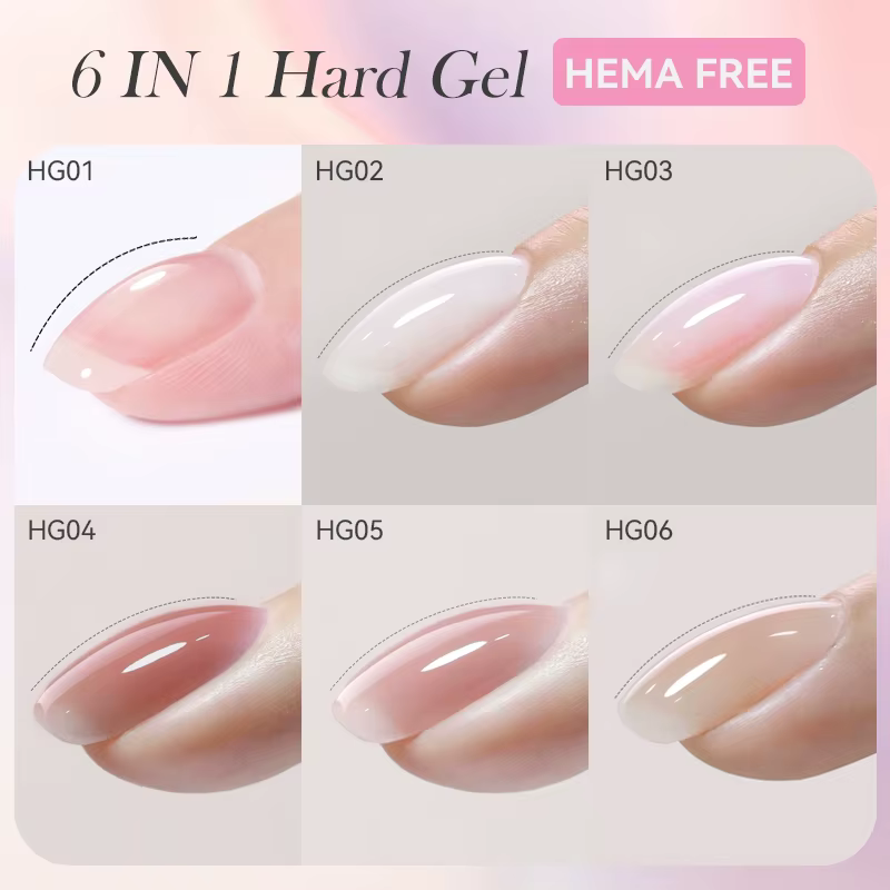 LILYCUTE 8ml rose Nude Extension vernis à ongles Gel acrylique construire Gel dur tremper UV LED Gel auto-nivelant pour Nail Art bricolage