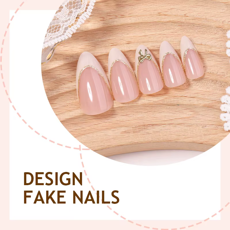 Faux ongles moyens pour femmes et filles