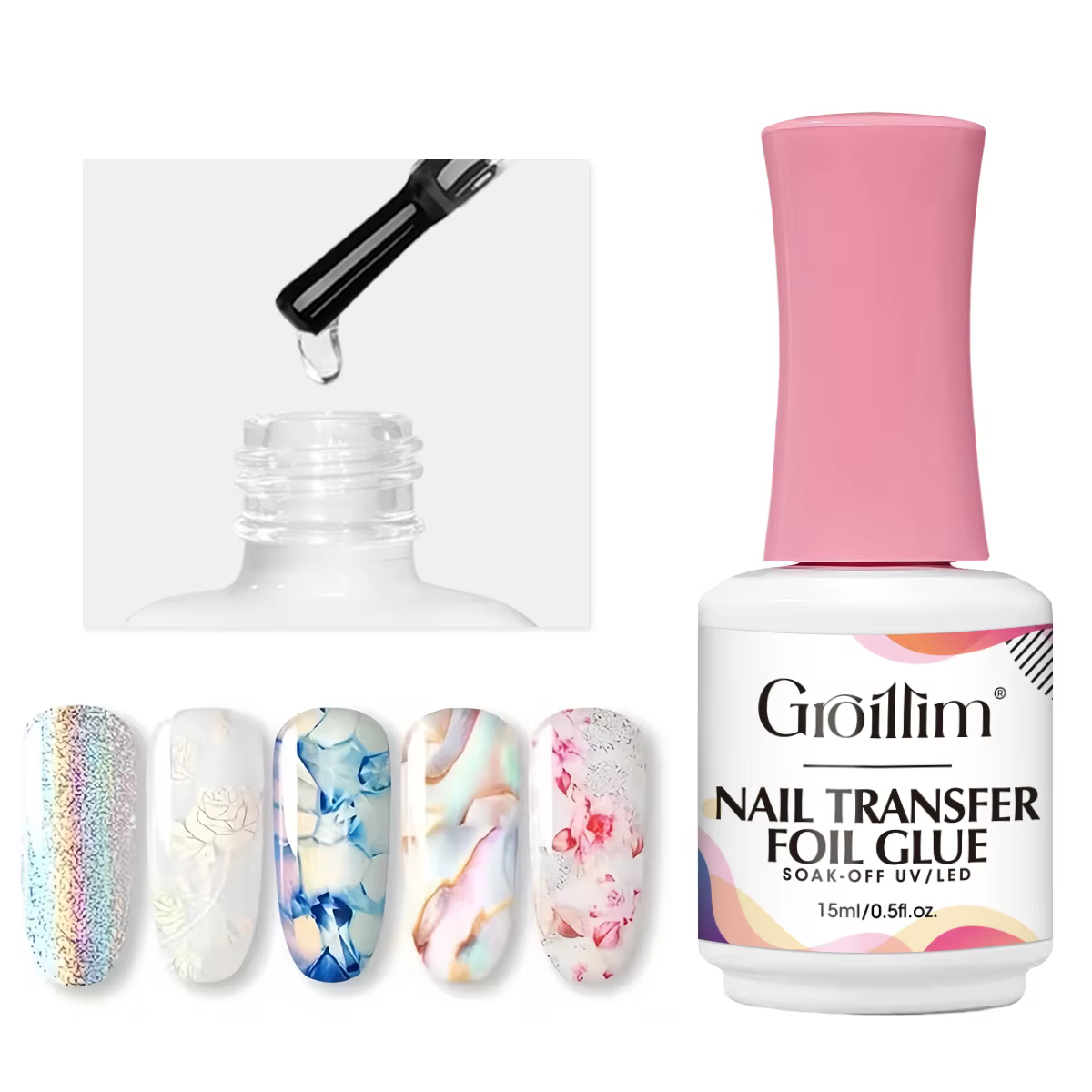 Colle pour feuille d'art des ongles