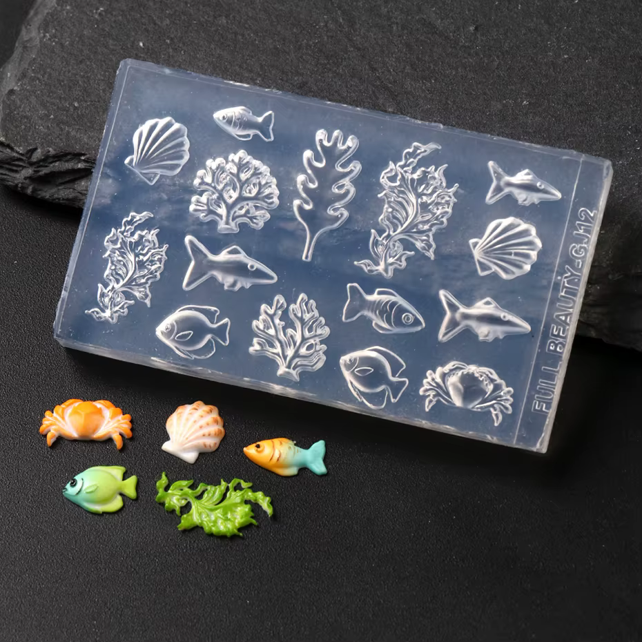 Moule en silicone 3D sur le thème de l'océan