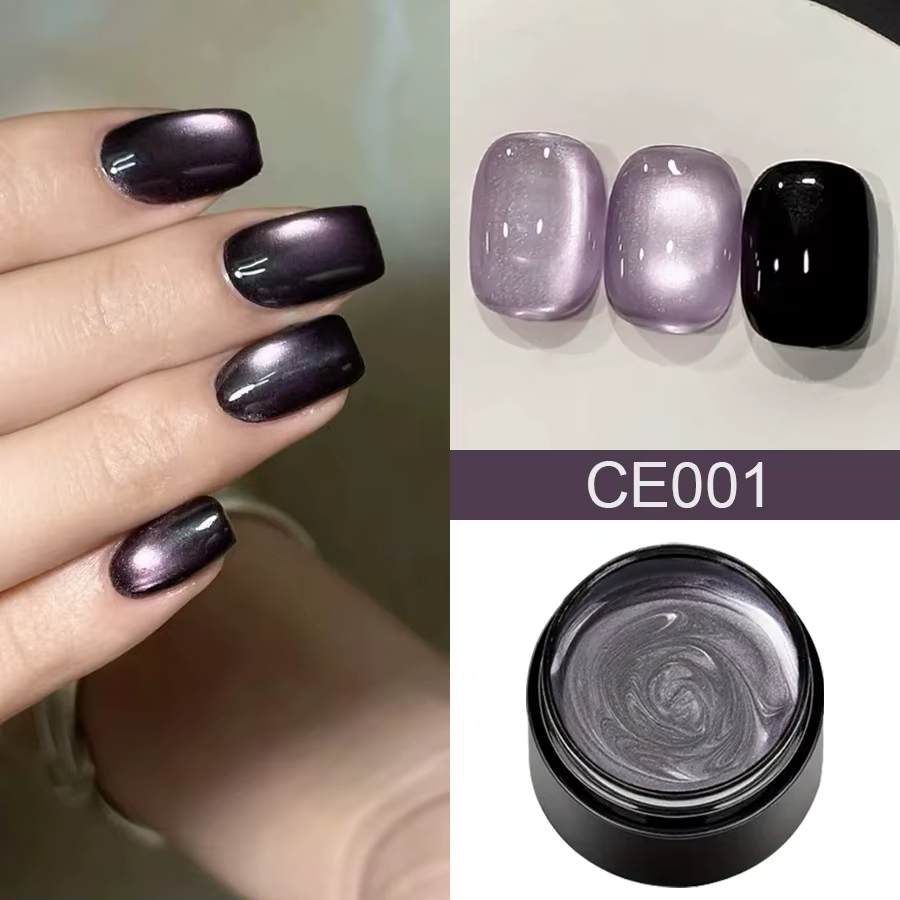 Vernis à ongles Gel œil de chat violet Dreamland hiver