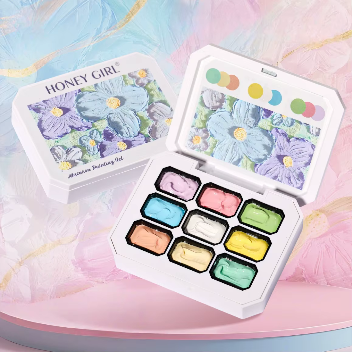 Vernis à ongles solide 9 couleurs Makaron - Gel de patinage couleur tendance