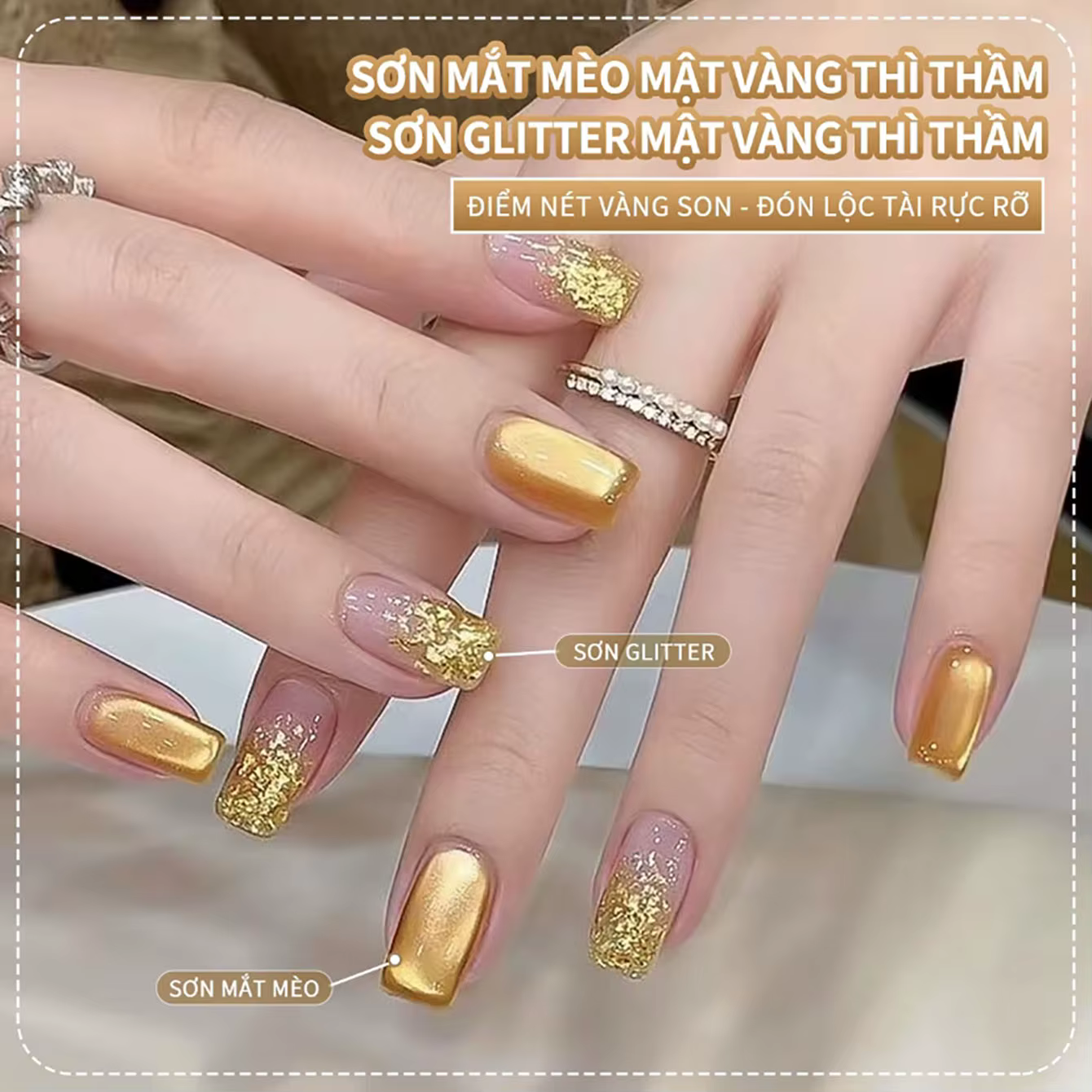 MIANEL 10ML Vernis à ongles gel effet œil de chat Osmanthus Printanier 2026 Nouveau