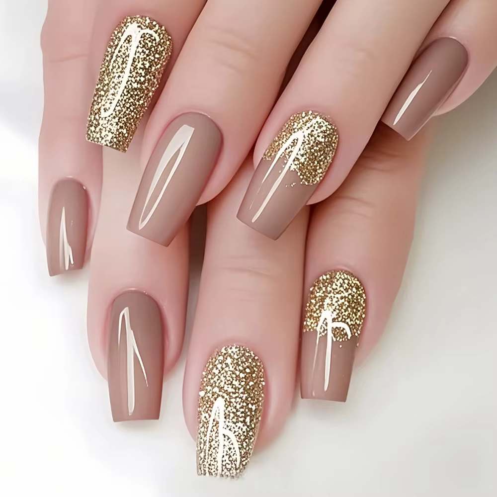 Faux ongles courts mi-longs pour femmes