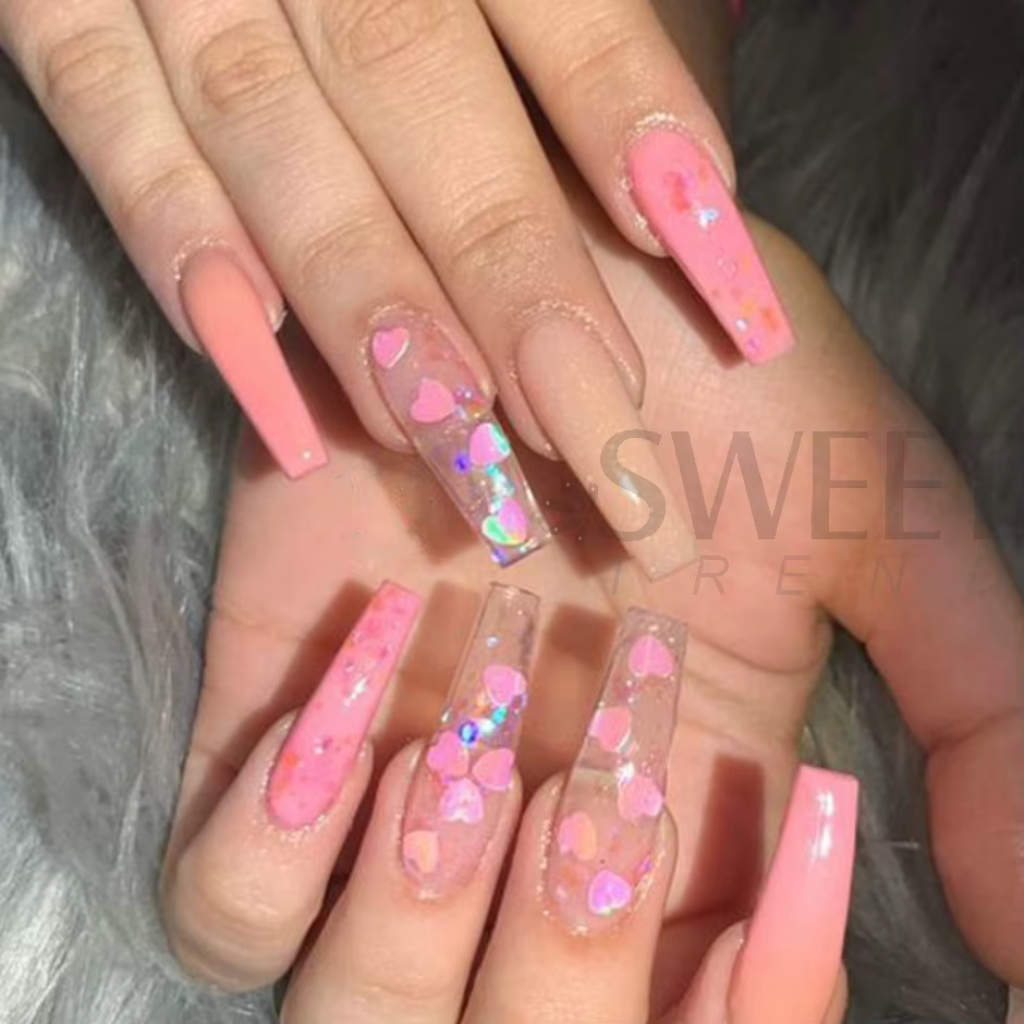 Paillettes en Forme de Cœur d'Amour pour Décoration