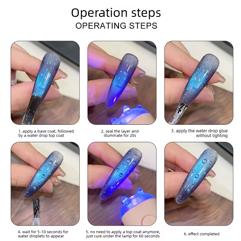 Nouveau Gel de Finition Transparent 10ML Effet Goutte d'Eau Printemps-Été 2026