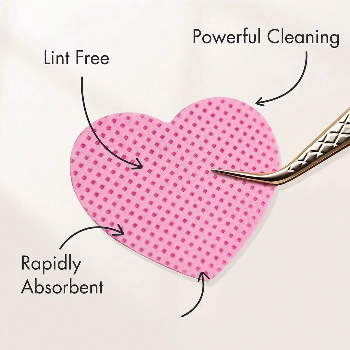 YIKOOLIN 200 pièces/boîte lingettes pour ongles non pelucheuses Extension de cils
