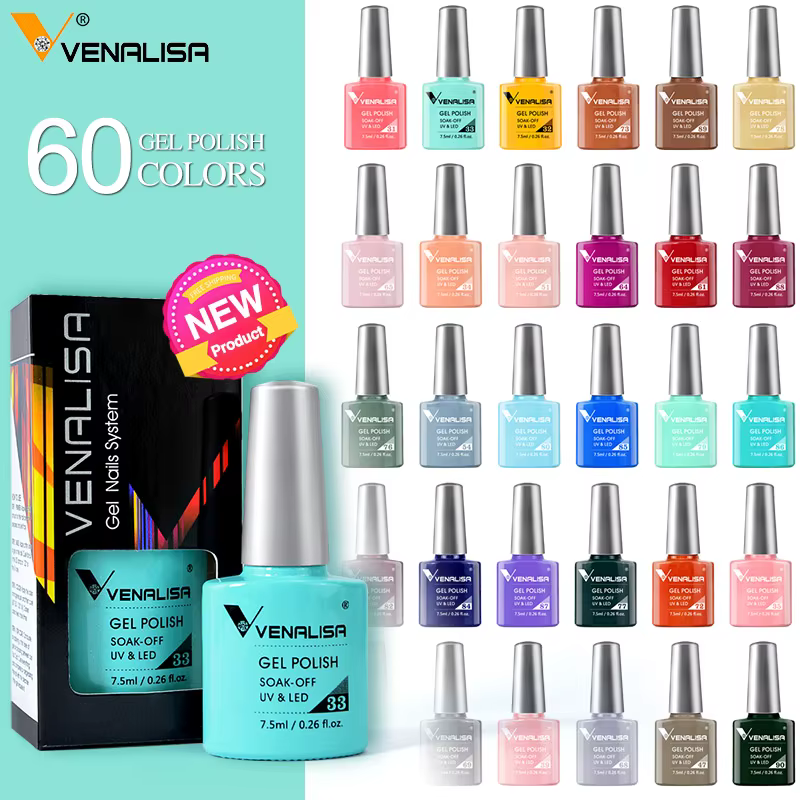 VENALISA 7.5ml vernis à ongles Gel 60 couleurs coloré été CANNI laque manucure Semi Permanent