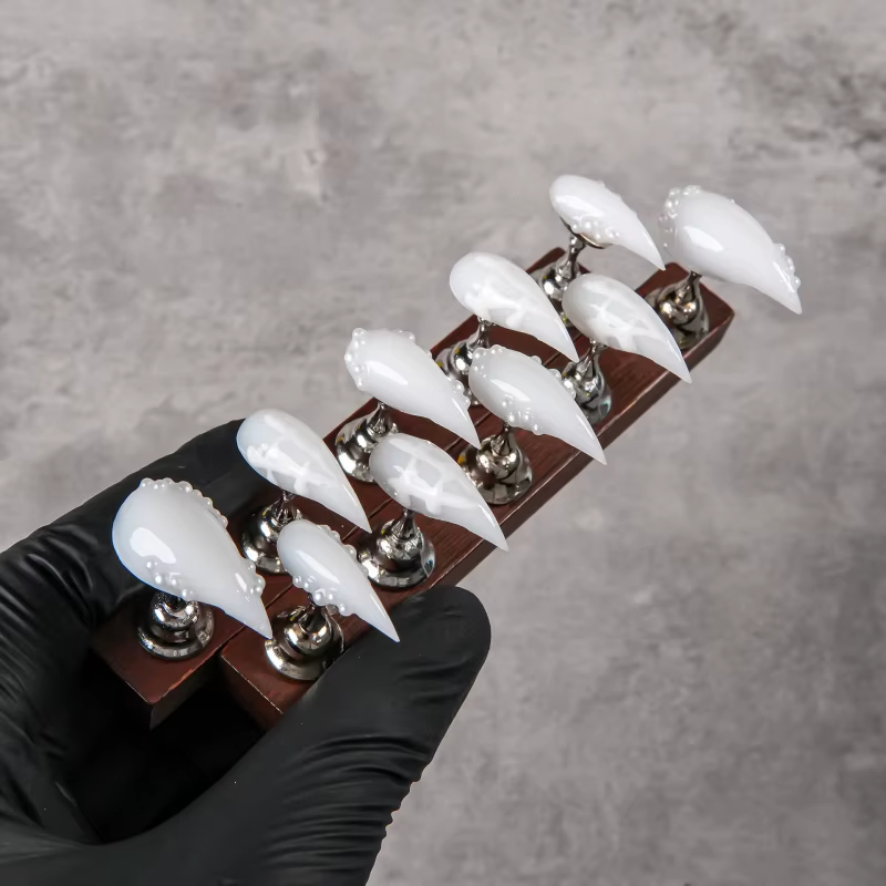 Nouvelles pièces d'ongles portables à motif griffe de dragon et armure