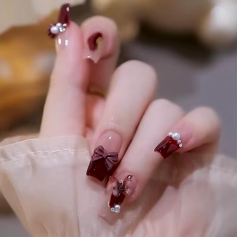 Faux ongles longs à pression pour Ballet