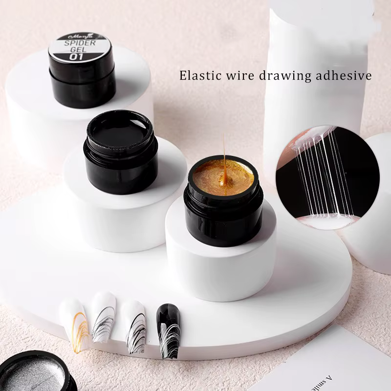 Gel de Nail Art Élastique Extensible 9 Couleurs