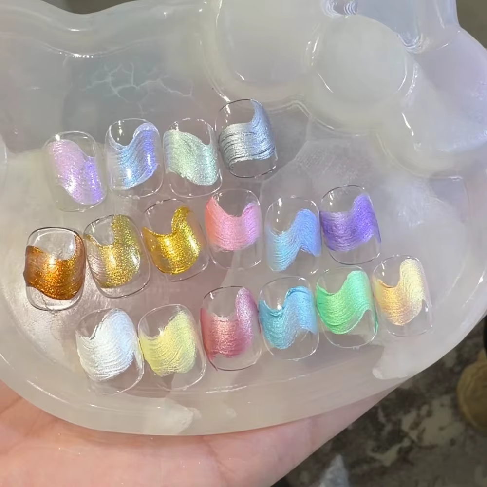 Gel à ongles satiné en relief 16 couleurs