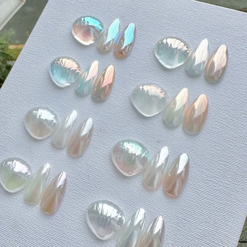 Aurora brillant Super paillettes pour ongles bricolage poudre chromée frottant Fine manucure décoration