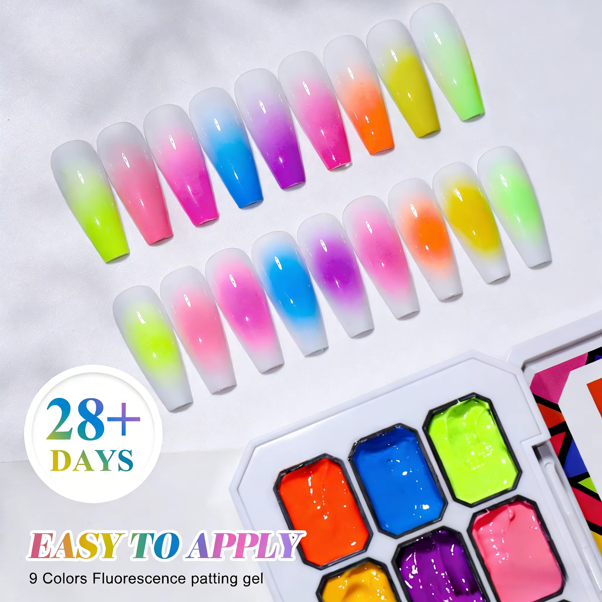 Gel pour ongles Y2K, série Dopamine arc-en-ciel