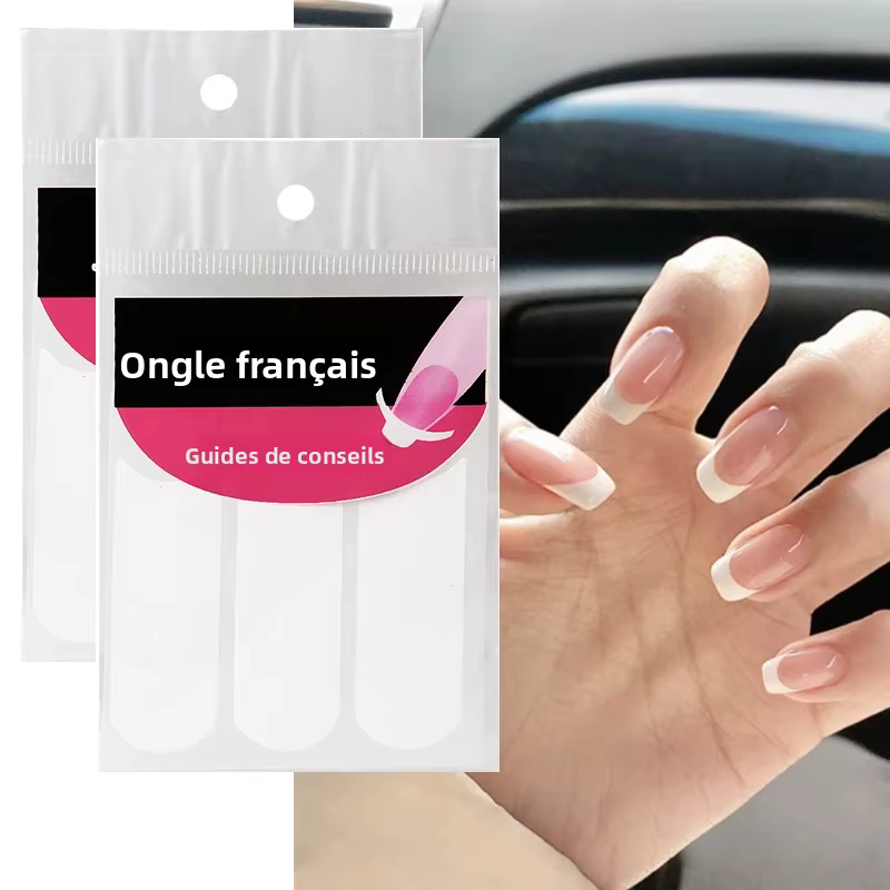 Bande de manucure française blanche