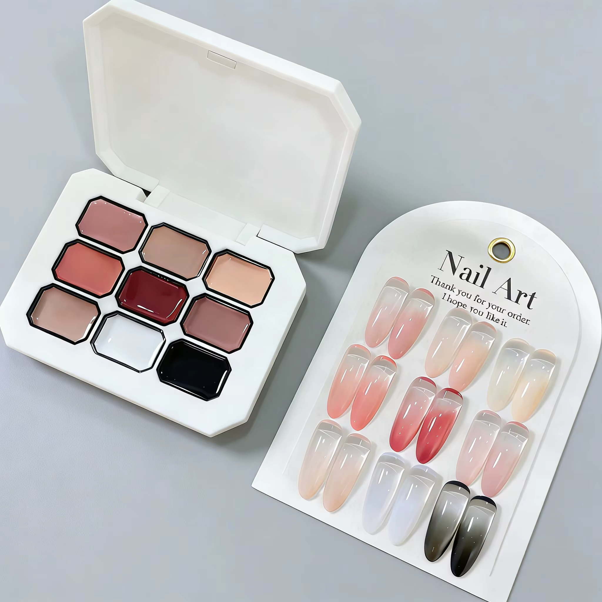 Gel solide pour ongles 9 couleurs