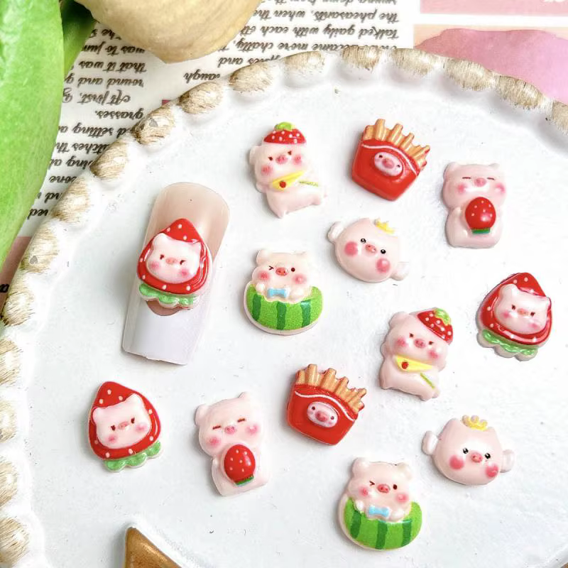 Breloques 3D pour Ongles en Résine