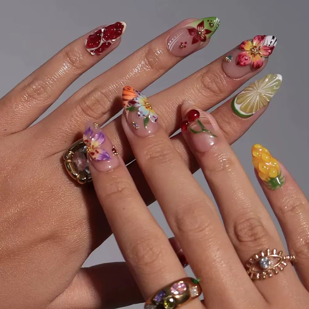 10/30 pièces Faux ongles à presser